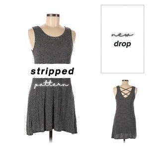 Olivia Rae Stripped Dress Size Large